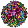 56 Nuevas Pegatinas de Graffiti de Alien Neón de Compra Directa Transfronteriza para Diarios, Guitarras, Cuadernos, Refrigeradores y Pegatinas de PP