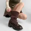 Meias Separadas Outono e Inverno Novo Design Ins Larga Preguiçosa Meias Empilhadas Meninas Populares Empilhadas para Usar Quente Grossa Malha de Agulha