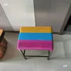 Máquina de coser coche plano taburete de enfriamiento transpirable empleado de fábrica de ropa silla de trabajo taburete transpirable de verano