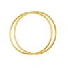 Pulseira com letras de círculo duplo e círculo liso Joias de ouro de areia francesa antiga do Vietnã design de nicho personalidade simples atacado Yiwu