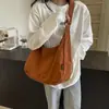 Bolsa Transversal Grande de Cor Sólida Estilo Coreano Simples para o Dia a Dia Mochila de Ombro Único Inclinado Estilo Hip Hop 2024 Atacado
