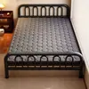 Cama plegable para siesta en casa Oficina en casa Habitación de alquiler Simple Cuatro pliegues Apilable Ancha Doble Cama plegable Simple Tipo extensible Cama para siesta
