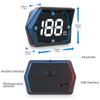 HUD Universal display de cabeça, velocímetro de carro de modo duplo GPS Beidou, projeção de alta definição, interface OBD, alarme de excesso de velocidade, estilo minimalista