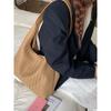 Bolso Retro de Gran Capacidad para Desplazamiento para Mujer 2025 Nueva Moda Simple Patrón Tejido Bolso de Hombro Bolso Tote Relajado