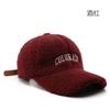 Gorra de béisbol para mujer, de otoño e invierno, personalizada, con letras retro bordadas, para viajes al aire libre, resistente al frío y al sol, para hombre