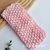 Faixa de Cabelo Elástica de Tricô de Seda Coreana para Crianças 7cm Faixa de Crochê 45 Cores em Estoque