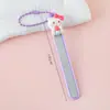 Lima de Uñas Gatito Lindo Lima de Uñas Lima Pulidora Tira de Lijado para Manicura Casera con Cadena Lima de Uñas Al por Mayor
