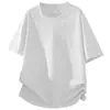 Nueva Camiseta Holgada de Cuello Redondo Talla Grande para Hombre 2026, Top Fresco Transpirable de Verano, Jacquard Versátil Casual de Manga Corta