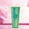 Taza Estrella Papá Transfronteriza Misma Taza 710ml Doble Capa Plástico Taza Durian Taza con Popote Láser Creativo Adulto Gran Capacidad