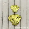Botones metálicos con textura de concha marina para trajes, abrigos de lana tejidos, botones decorativos simples y versátiles cosidos a mano