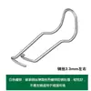 Telhado de Estufa Mola de Estufa Agrícola Acessórios de Jardinagem Clip de Arame de Aço Galvanizado a Quente Circlip Espessado Fivela de Tubo de Aço Mola Superior