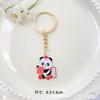 Año Nuevo Dibujos Animados Panda Estilo Chino Llavero Lenguaje de Bendición Colgante para Teléfono Móvil Colgante para Bolsa de Audífonos Regalo Cultural y Creativo