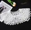 Hombro de Nube Brillante Mujer Tono Vibrante Mismo Estilo Traje Chino Cinturón de Encaje Cuello Falso Todo Fila Cuello Hueco Accesorios de Niña Chal Pequeño