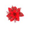 Decorações de Natal Flor de Pó Dourado Guirlanda de Rattan Flores Decorativas Porta e Janela Flor de Natal Decoração Acessórios de Flores Artificiais