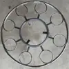 Estante giratorio para olla caliente, plato giratorio, estante para estufa de leña, soporte práctico, fogata multifuncional, estante rural para leña para exteriores