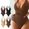 Body Zeriluna de Cuello en V Profundo con Sensación de Piel Nude, Suave, Transpirable, Amigable con la Piel, Cómodo, Sencillo, Para el Uso Diario, Multicolor, Atuendo Personalizado