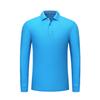Camiseta de Manga Larga con Solapa de Peso Pesado 200g Color Puro Top Camisa Polo para Hombres y Mujeres Venta al por Mayor Estampado Bordado Nuevo Estilo