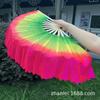 Ventilador de dança de 1 pé com 18 peças, três cores, artesanato, ventilador colorido, osso polido liso, não prende, ventilador de dança atacado