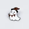 Conjunto Combinado de Broches de Fantasma Fofo de Halloween Formato Fofo Emblema de Metal Acessórios para Roupas Bolsas Pino de Lapela