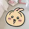 Alfombra de Patrón de Dibujos Animados Estilo Ins Imitación Cachemira Alfombrilla para Mesita de Noche de Dormitorio Material Felpa Alfombra con Forma Especial para Niños Alfombra de Entrada