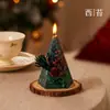 Decoraciones de Atmósfera Navideña, Velas Aromáticas de Forma Especial, Velas Aromáticas Florales Personalizadas para Árbol de Navidad, Velas Aromáticas Personalizadas