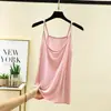 Camisola sexy de modal para mujer, cuello redondo, ropa interior de verano, corte ajustado, fina, top casual para usar por fuera