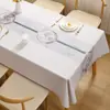 Nova Toalha de Mesa 2025 Impermeável, à Prova de Óleo, Anti-Escaldante, Sem Lavar Mesa de Jantar Mesa de Café Mesa Retangular Toalha de Mesa Tapete de Mesa com Sensação de Luxo Leve