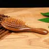 Pente de Almofada de Ar com Sandália Ponto Pente de Bolsa de Ar Meridianos Pente Massageador de Couro Cabeludo com Cabo Redondo Pente de Sandália Pente com Cabo Espessado Venda por Atacado