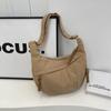 Bolso Cruzado Casual con Textura de Alta Calidad, Bolso Tipo Dumpling Versátil de Gran Capacidad para Mujer, Nuevo Modelo 2026 para Clase y Viajes Diarios, Bolso de Lona