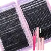 Set de Pestañas Postizas Segmentadas 720 Pestañas de Racimo Falsas Transfronterizo Europeo y Americano 80D+100D Libro de Pestañas de Gran Capacidad Pestañas de Racimo Individuales Rizadas D