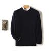 Suéter de Lã Pura Novo Outono e Inverno 2024 Masculino Gola Redonda Solto Sete Pontos Espessado Base Cashmere Tricotado Suéter Suéter