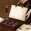 Nueva caja de embalaje creativa para pasteles de yema de huevo, caja vacía con un toque de alta gama, caja de regalo portátil para hornear para pasteles de luna y recuerdos del Festival de Medio Otoño