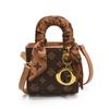 Bolso de Mano Mini de Moda para Mujer 2026 Primavera Nuevo Estilo Estampado Cruzado Dama Dior Bolso Pequeño Bolso de Hombro de Lona Cuadrado Pequeño