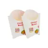Caja desechable no plegable para papas fritas, caja de empaque personalizada para nuggets de pollo frito, caja de empaque para papas fritas impresa a color, caja de papel para snacks