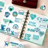 50 Pegatinas de Graffiti para el Día Transfronterizo contra el Acoso Escolar Traje para Diario DIY Maleta Tablet Guitarra Material de Decoración