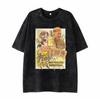 Camiseta de manga corta para hombre, estilo americano, de verano, holgada, de algodón puro, con estampado moderno, de media manga, para estudiantes, ropa de moda.