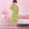 Pijama Infantil, Primavera e Outono, Manga Longa, Fino, Desenho Animado, Roupa de Casa, Roupas para Ar Condicionado de Verão, Conjunto de Pijama Fino para Crianças Maiores