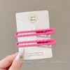 Pinzas para el Cabello Bordadas con Flores para Niñas Nuevas de Alta Gama Pinzas BB para Flequillo Lateral para Niñas y Bebés Lindos Accesorios para el Cabello