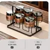 Juego de Té de Cristal, Lujo Ligero para Uso Doméstico, Tetera de Gama Alta para Sala de Estar, Juego Completo para Uso en Oficina, Mesa y Bandeja de Té Kung Fu