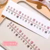 30 piezas de bonitas uñas postizas para niños, uñas postizas para niños de oso de la suerte, uñas postizas ponibles