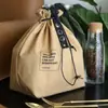 Bolsa Sencilla de Doble Capa con Cordón para Lonchera, Bolsas Personalizables para Todas las Categorías, Procesamiento OEM/ODM para Comercio Nacional y Extranjero