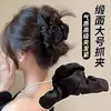 Elegante pinza para el pelo de tamaño grande para cabello grueso, pinza para el pelo simple nueva, pinza de tiburón para la parte posterior de la cabeza, accesorio para el pelo de cachorro de dibujos animados con galleta