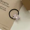 Anel de cabelo fofo de desenho animado de urso amoroso para crianças, corda de cabelo de coração de menina, animal pequeno, faixa de cabelo, novo grampo de cabelo