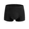 Cuecas Masculinas Personalizadas de Algodão Puro, Confortáveis, Largas e Respiráveis, Boxer Briefs de Cor Sólida, Cintura Média, Atacado Transfronteiriço de Roupa Íntima para Homens