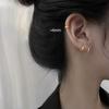 Aretes de Aro Pequeños Únicos para Mujer, Estilo Coreano, Puños de Oreja Clásicos y Modernos, Aretes de Botón, Aretes