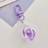 Venda Quente Cor Acrílica Pequeno Berbigão Chaveiro Pendente Acessórios Luminosos Decoração de Bolsa Estojo de Fone de Ouvido Pingente de Bolsa