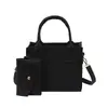 Bolso Tote de Fieltro para Mujer con Neceser Pequeño Desmontable, Bolso de Mano con Patrón Acolchado, Bolso de Hombro Estructurado Ligero para Uso Diario, Trabajo y Viajes