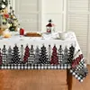 Mantel navideño exclusivo de alta venta transfronteriza, impreso en alta definición, con temática de flor de Nochebuena, para decoración festiva, apto para uso doméstico