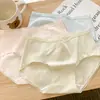 Roupa Íntima Feminina Autêntica Novo Estilo Classe A Algodão Puro Antibacteriana 100% Algodão Sexy Jovem Cintura Média-Baixa Verão Fino Fio Dental