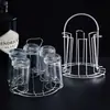 Estante para tazas para uso doméstico, juego de té, diseño invertido para escurrir, a prueba de polvo, adecuado para tazas de té y vasos de vidrio, estante creativo para almacenamiento y exhibición